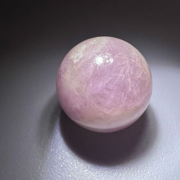 Kunzite Crystal Marble Sphere (7)‎ - Picture 5 of 9